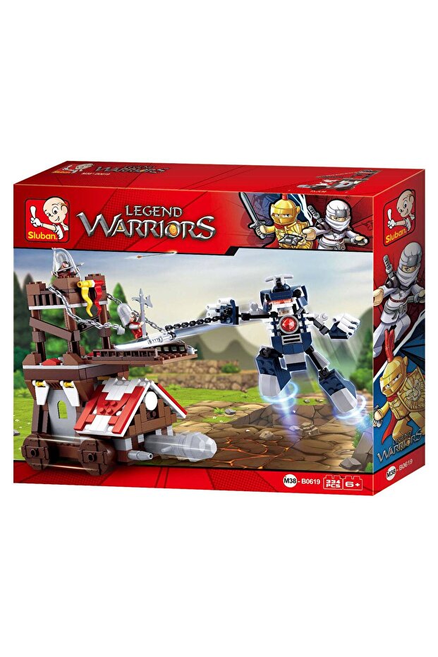 Set de constructie, Sluban, 334 piese, Multicolor - 1