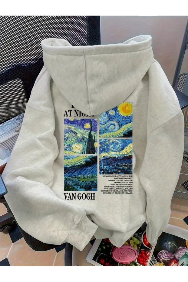 3 Thread K Hooded Hoodie – Thick Fabric, Warm Style