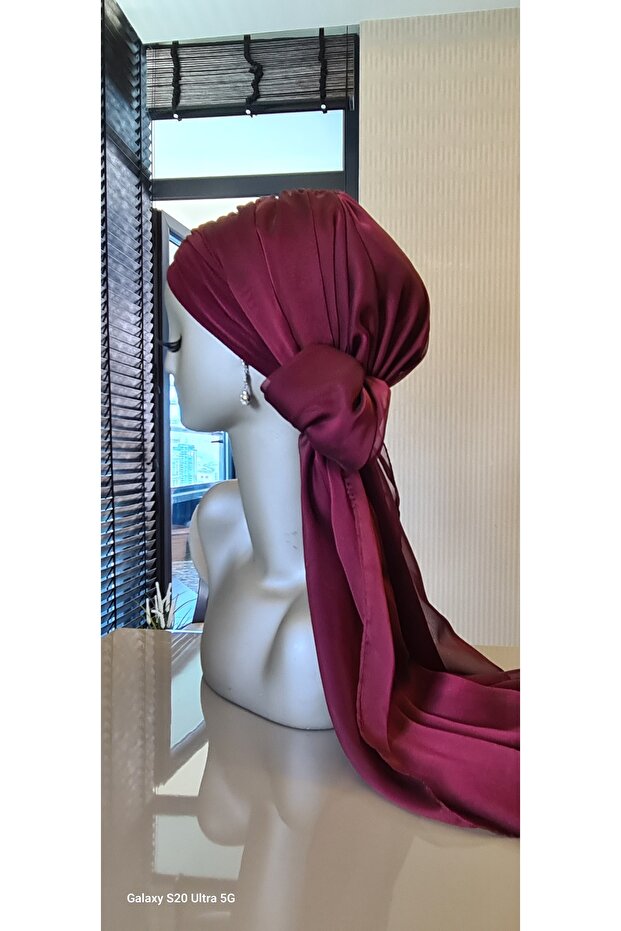 Bordo Şallı Bone