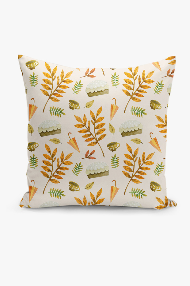 Double-Sided Digital Printing Throw Pillow Cover Autumn / Leaf Pattern