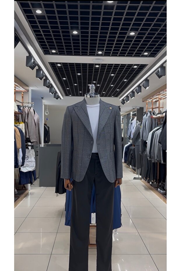 Checked jacket