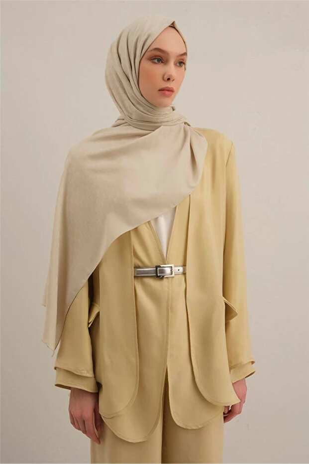 Link Desen Bambu Cotton Şal - 3