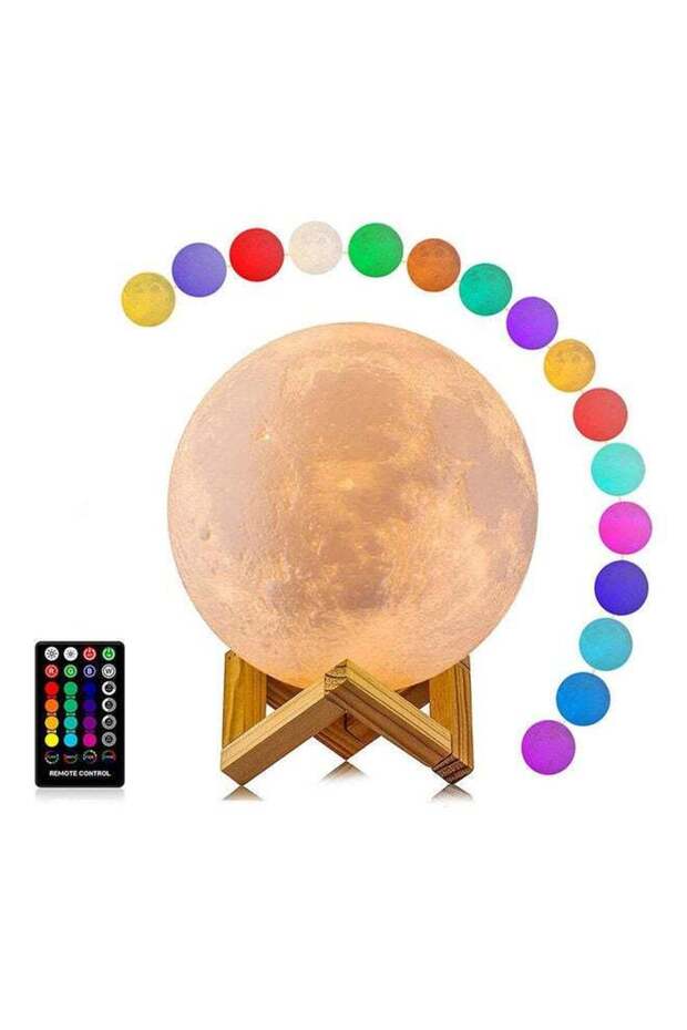 LED Moon Lamp With Remote