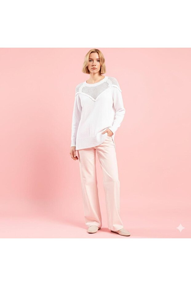 PAYETLİ TRİKO BLUZ 11057 - 4