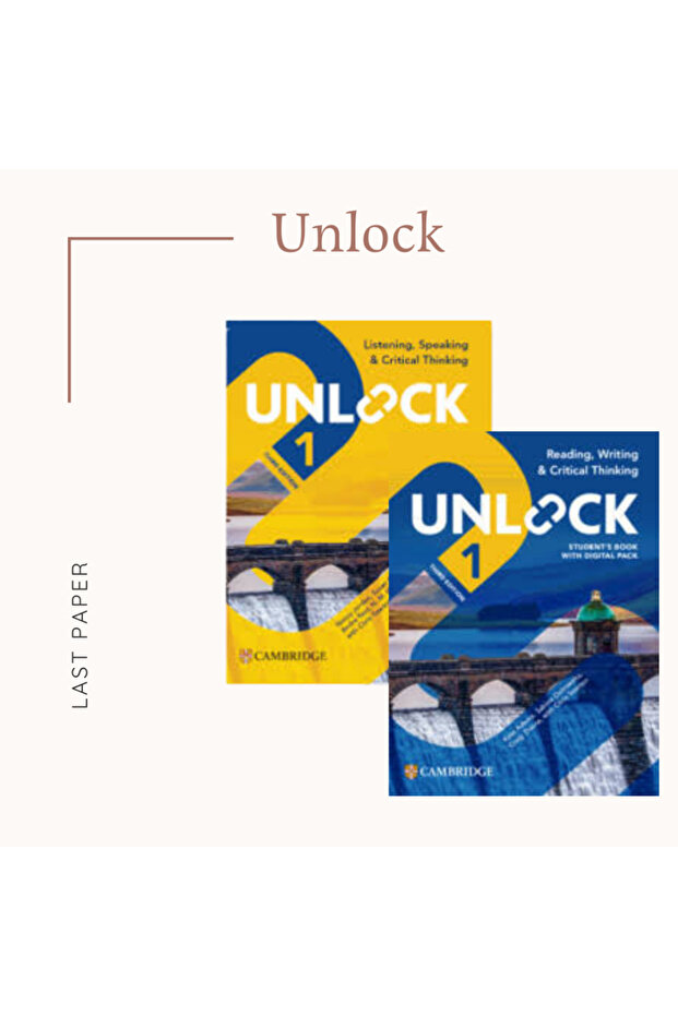 Unlock Level 1 Reading, Writing, Listening and Speaking Book, Third Edition - 2