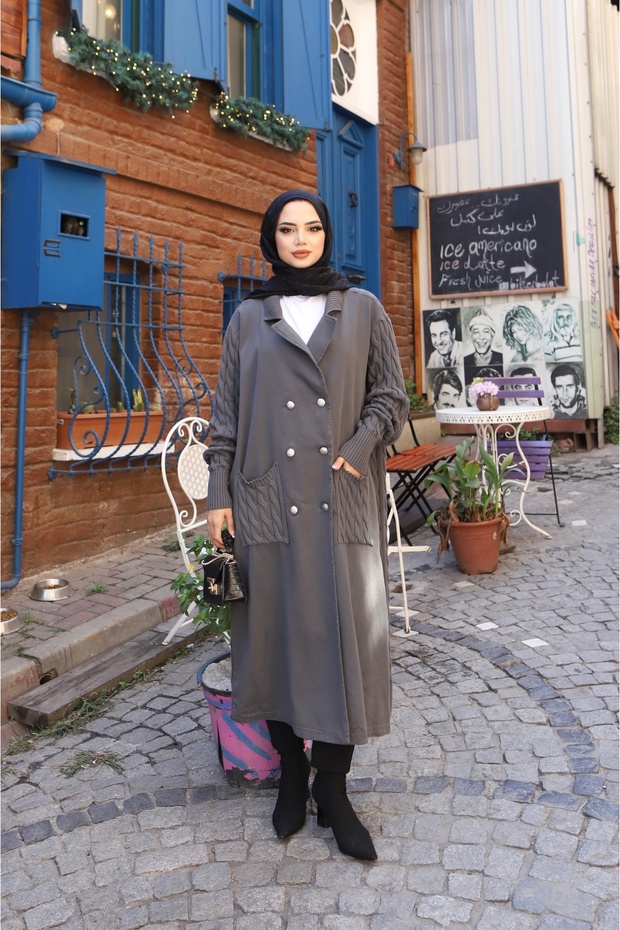 كارديجان تريكو بخيطين مع أزرار - 1