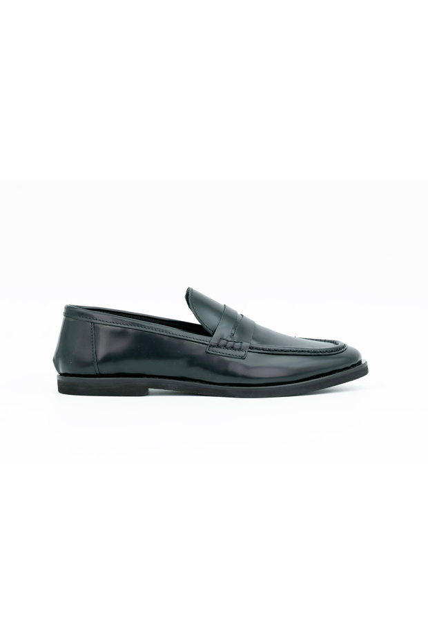 Genuine Leather Eva Sole Buckle Detailed Loafer Women's Shoes - Z126-16