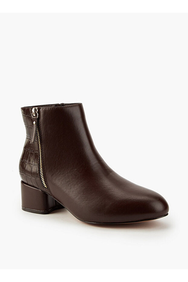 Women Zip Closure Ankle Boots