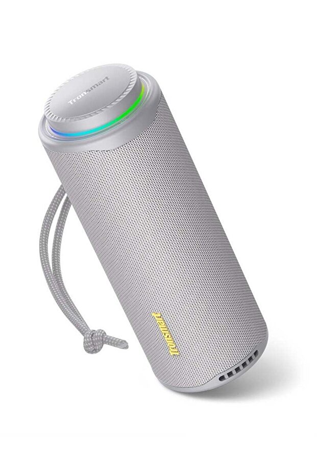 T8 Portable 40W Bluetooth Speaker, 360° Sound, IPX7 Waterproof, Custom EQ & Lights (Grey) - 1