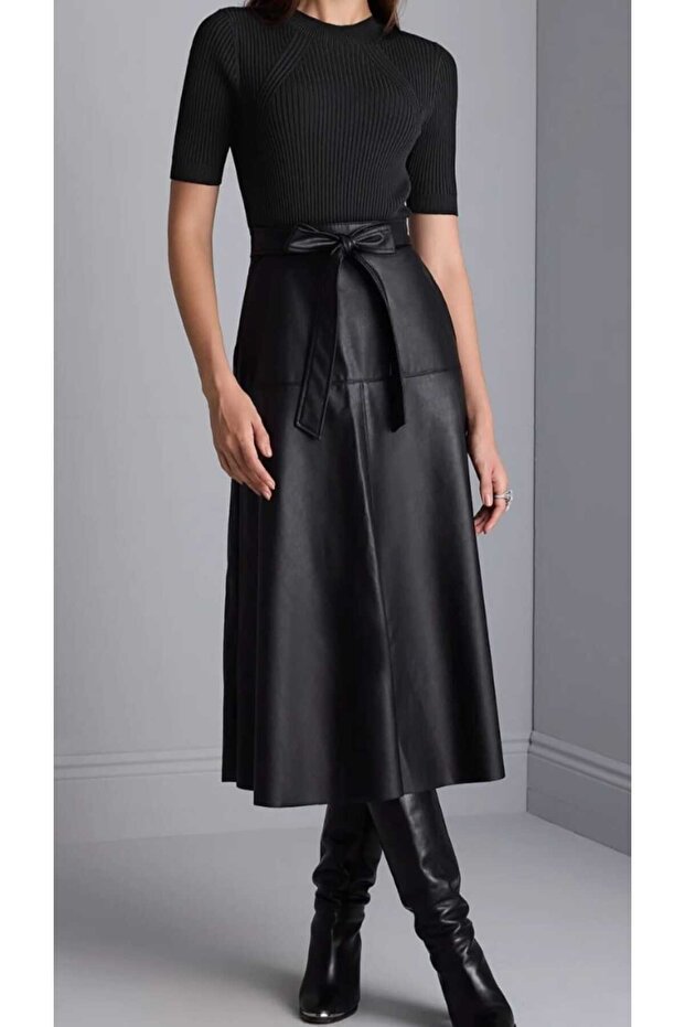 suni derietekli elbise - 2