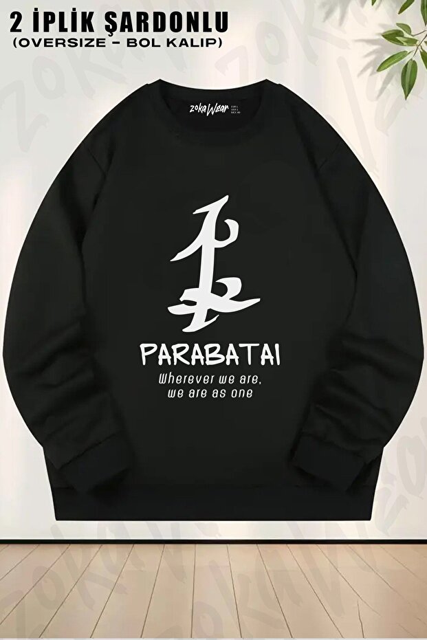 Unisex Shadowhunters Rune Parabatai Printed Oversized Crew Neck Sweatshirt