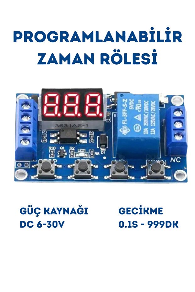 Zaman Ayarlı Röleli Modül Röle Kartı Micro USB Girişli - 1