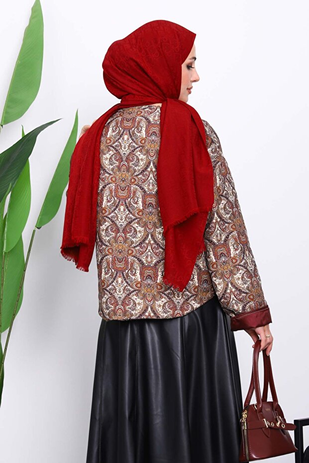 سترة قصيرة منقوشة بنمط عرقي من تابا - 4