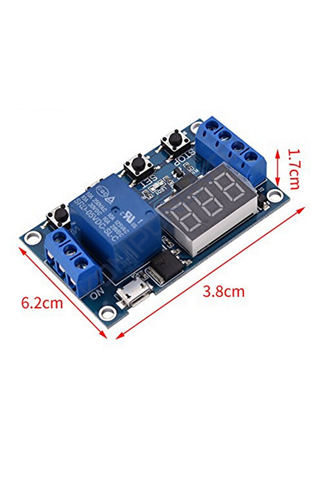 Zaman Ayarlı Röleli Modül Röle Kartı Micro USB Girişli - 4