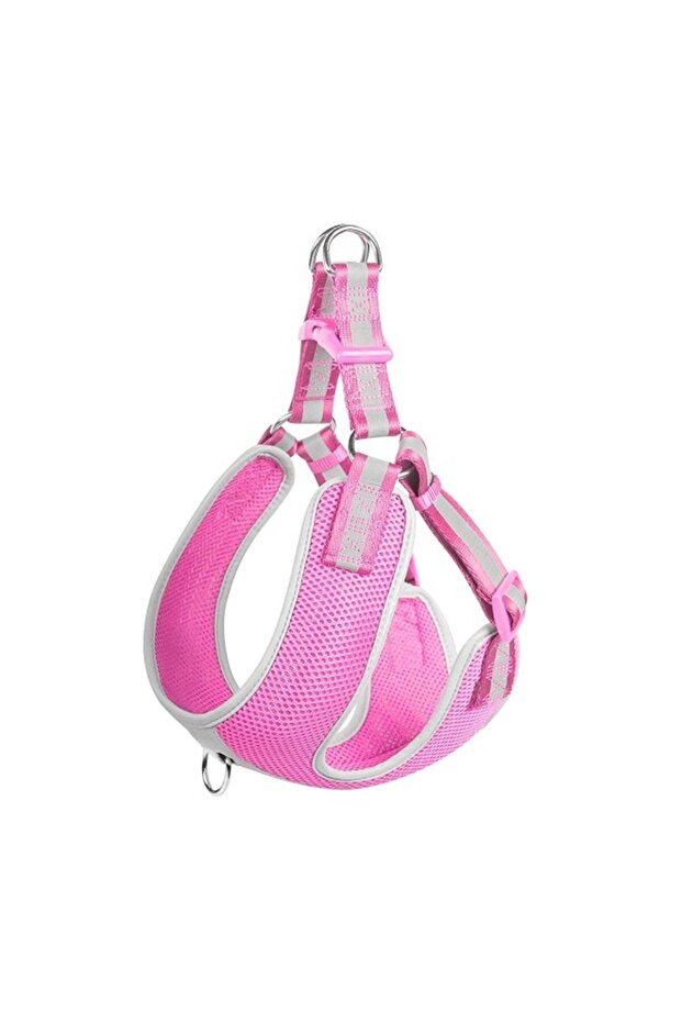 Step-in Dog Harness – Reflective Pink - Large
