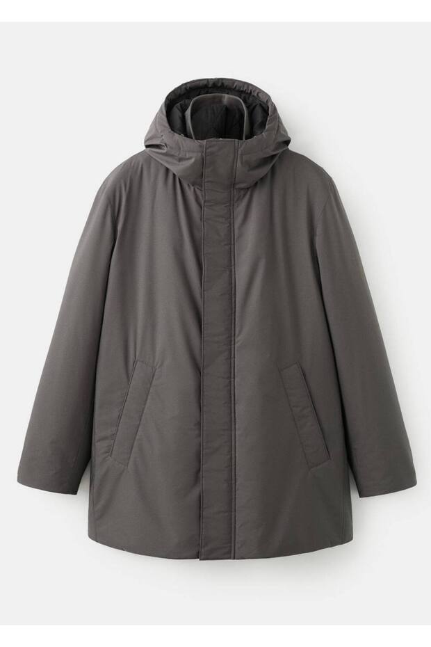 Çıkarılabilir su itici kapitone parka - 3