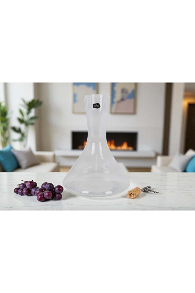 Extra crystal decanter 1400 ml – elegant design, premium quality - 3
