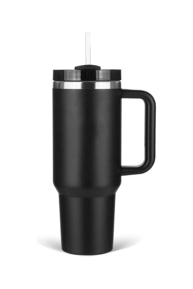 Autoysur 40oz Insulated Travel Mug Tumbler with Handle and Lid and Straw Stainless Steel Cup