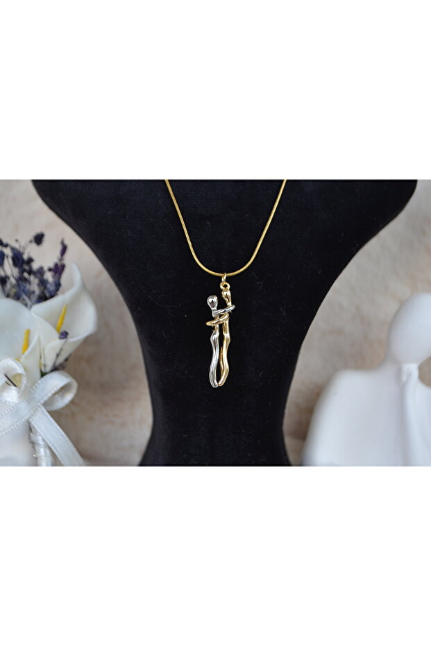 Love Themed Steel Necklace