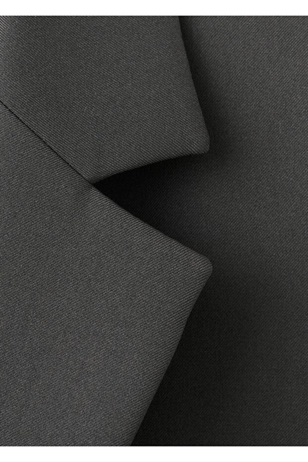 Crop blazer ceket - 8