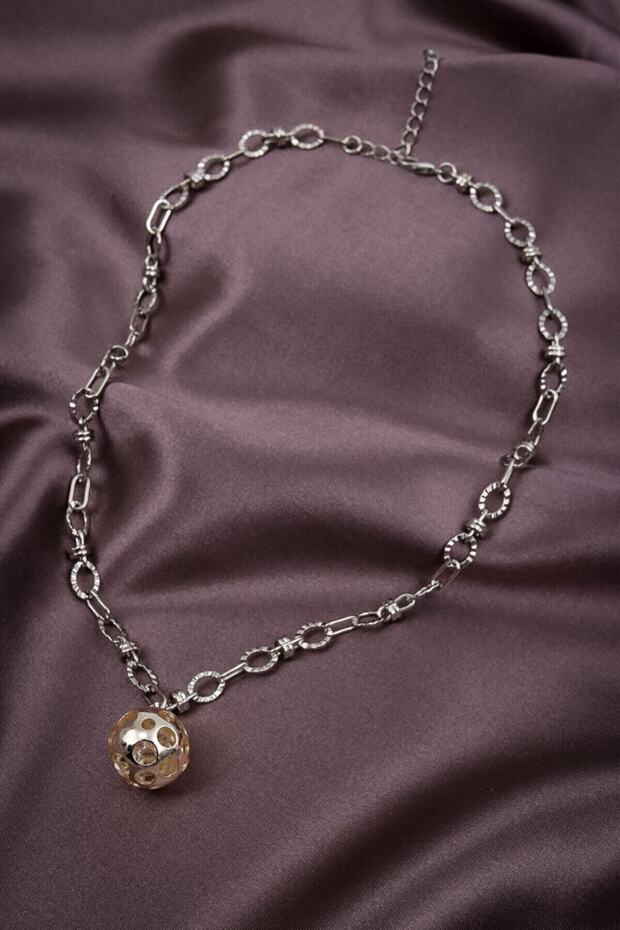 Ssilver Cage Necklace