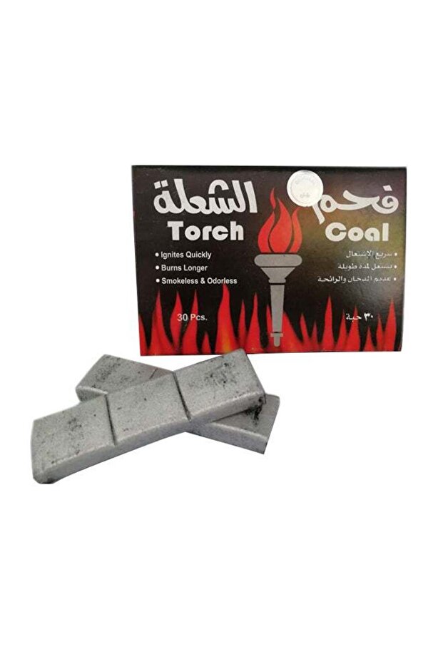 مكعبات فحم 60 قطعة، فضية، 10 سم