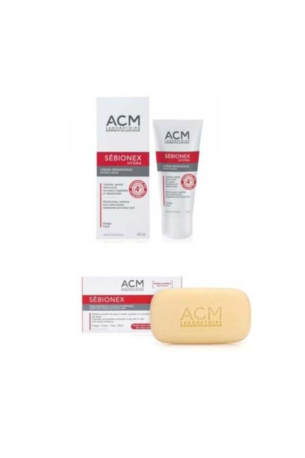 Sebionex Purifying Soap & Sebionex Hydra Repair Cream Set (40 ml + 100 g) - 1