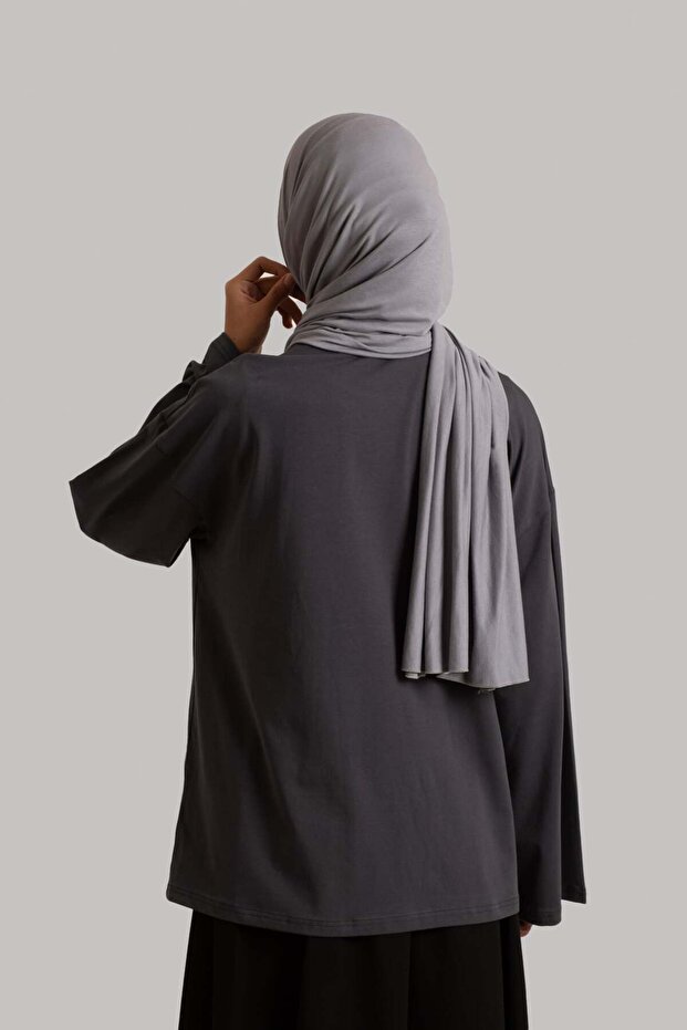 basic Tricou cu mânecă lungă - afumat - 5