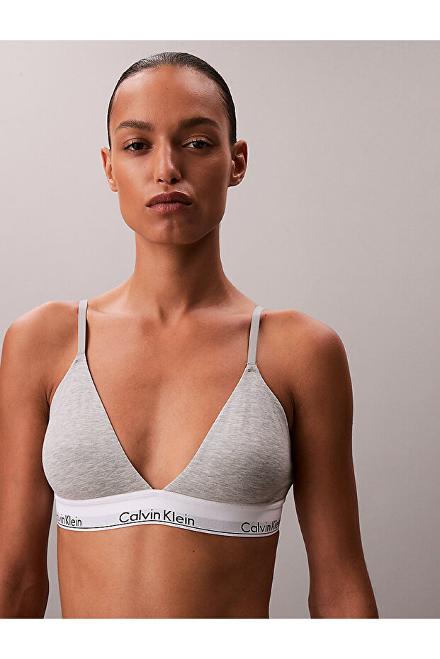 Kadın Lightly Lined Triangle Bralet - 1