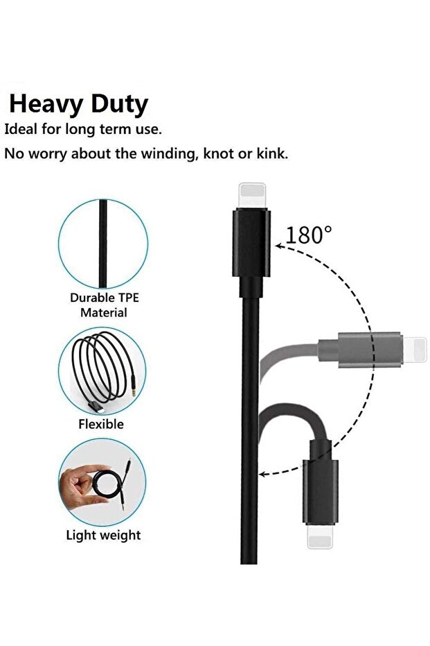 iPhone AUX cable (fabric) - 4