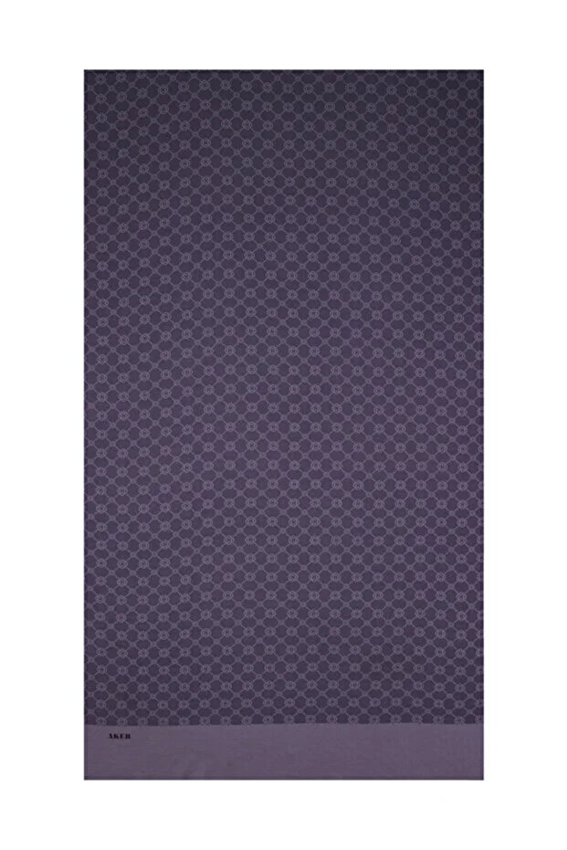 Elegance Monogram Polyester Şal - 1090100-975 - 1