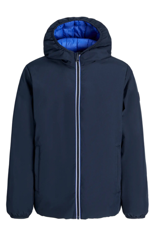 Erkek Lacivert & Saks Jjebrook Reversible Jacket Sn Çift Taraflı Mont Ceket 12278780-Sky Captain - 4