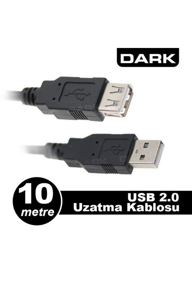 كابل تمديد USB 2.0 من DRK-497 DARK USB2EXTL1000USB بطول 10 أمتار