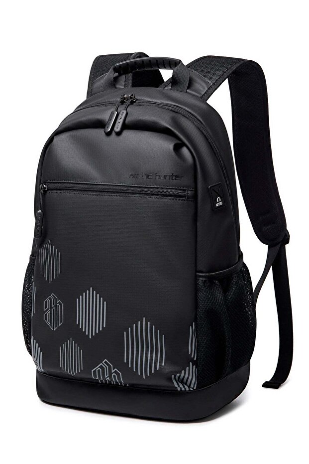 Travel Backpack Large Capacity Laptop Backpack Men and Women Business Travel Bag School Bag Multifunctional B00489 Black