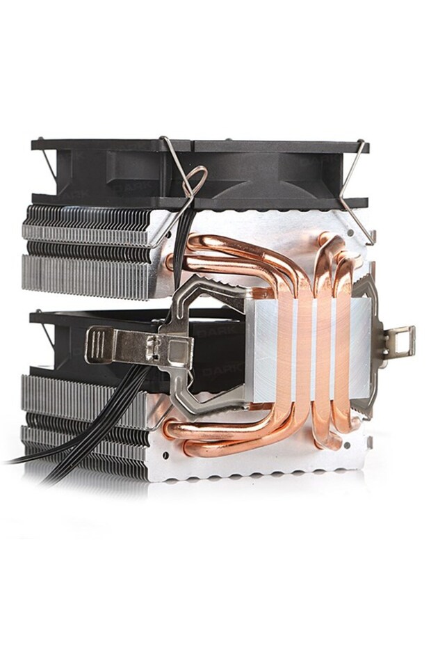 مروحة معالج مزدوجة مبردة بالهواء LED طراز DRK-701 DARK FREEZER X94RD DKCCX94RD