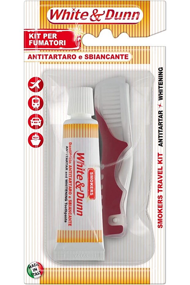 White & Dunn Travel Kit (Toothbrush + Toothpaste 25ml)