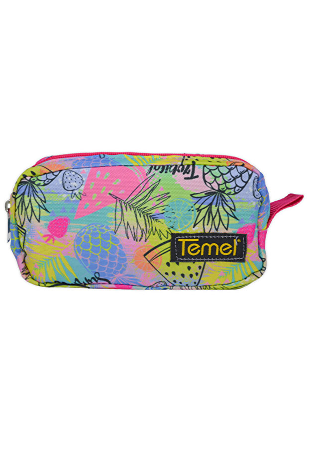 Tropical Patterned Single Pen Pouch - 1