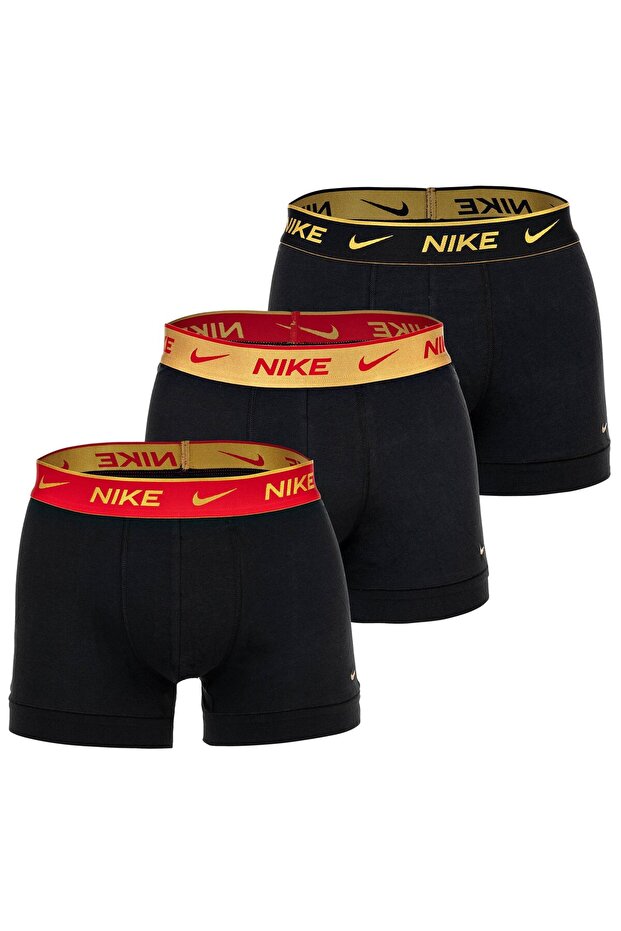 Herren Boxer Shorts, 3er Pack - Trunks, Logobund, Cotton Stretch - 1