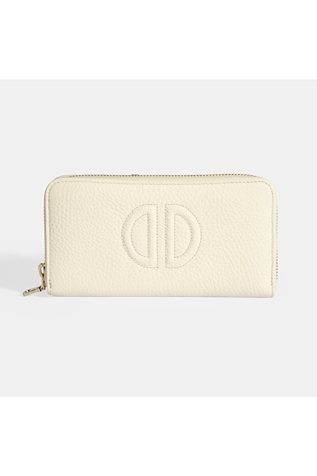 Kadın Bej Deri Cüzdan - 3