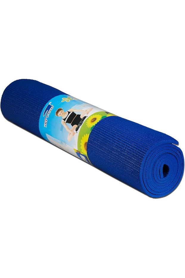 Non-Slip Yoga Mat EM-9308-B 6mm PVC for Yoga, Pilates, HIIT & Home Workouts Blue