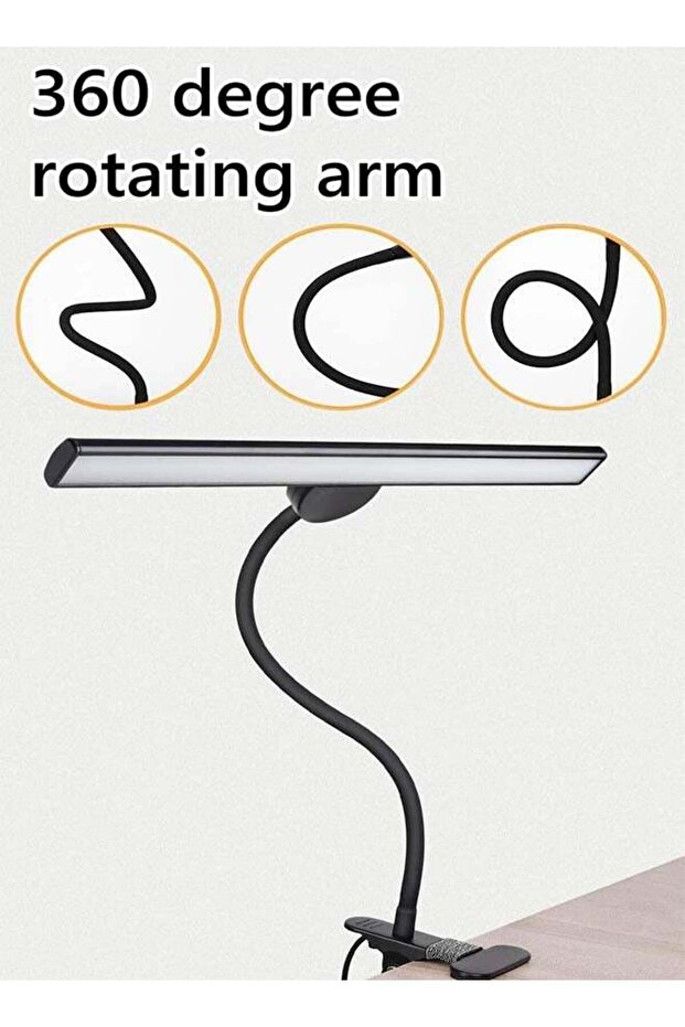 مصباح مكتب، مصباح LED قابل للتعتيم 10 وات 40 سم، 3 درجات حرارة لونية و10 مستويات سطوع، مصباح Architect - 4