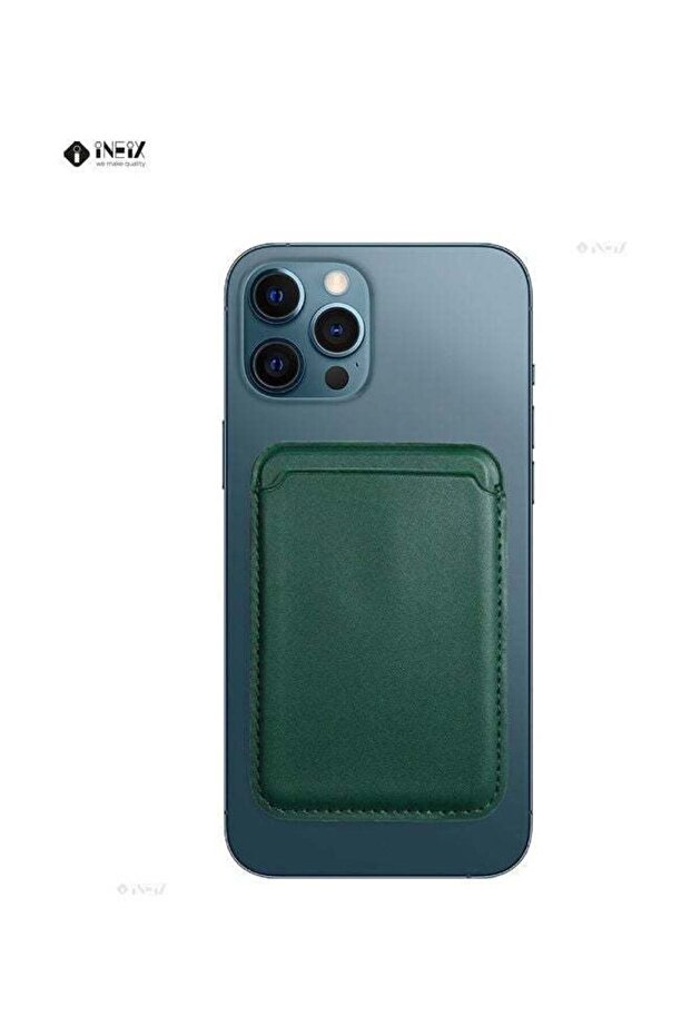 حامل بطاقات جلدي لأجهزة Apple iPhone 12، 12 mini، 12 Pro، 12 Pro Max
