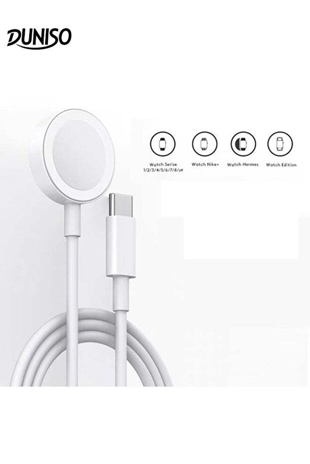 كابل شاحن ساعة Apple Watch مغناطيسي USB-C سريع الشحن من DUNISO (1 متر)