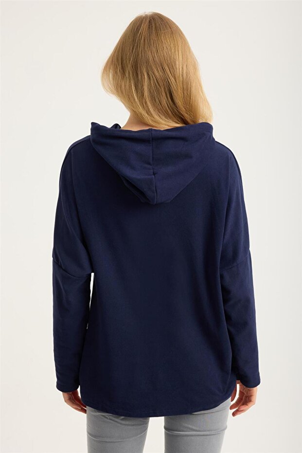 Gilded Panel Patterned Sweatshirt - 5