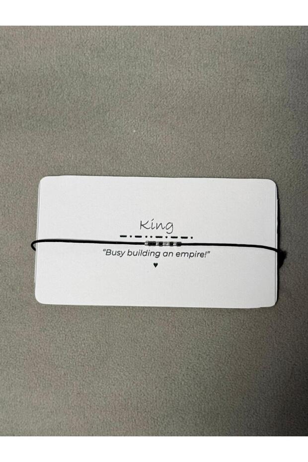 Morse Code Bracelet KING - 1