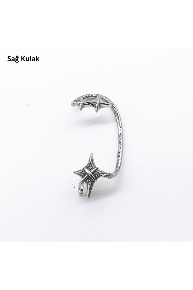 Ear Cuff Special Design Dangle Nail Model S+ Quality 316L Stainless Steel Non-Tarnish Earring Single Piece