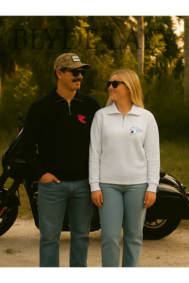 3 Thread Helmet B Printed Double Sweatshirt Set