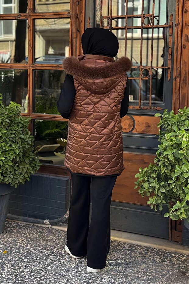 Kapitone Yelek MB28.77 Fındık - 4