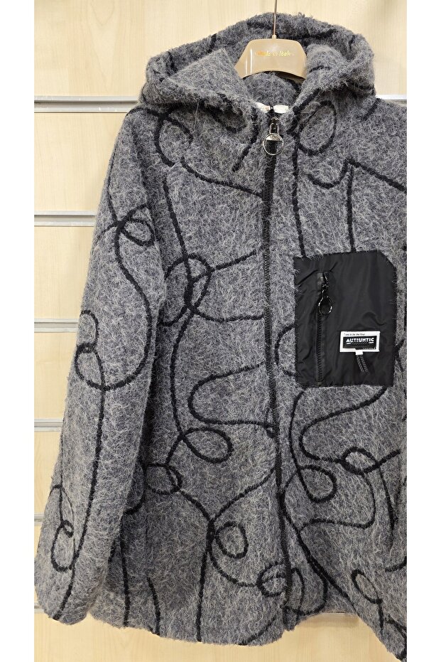 Keçe Ceket Örgü Desen - 2