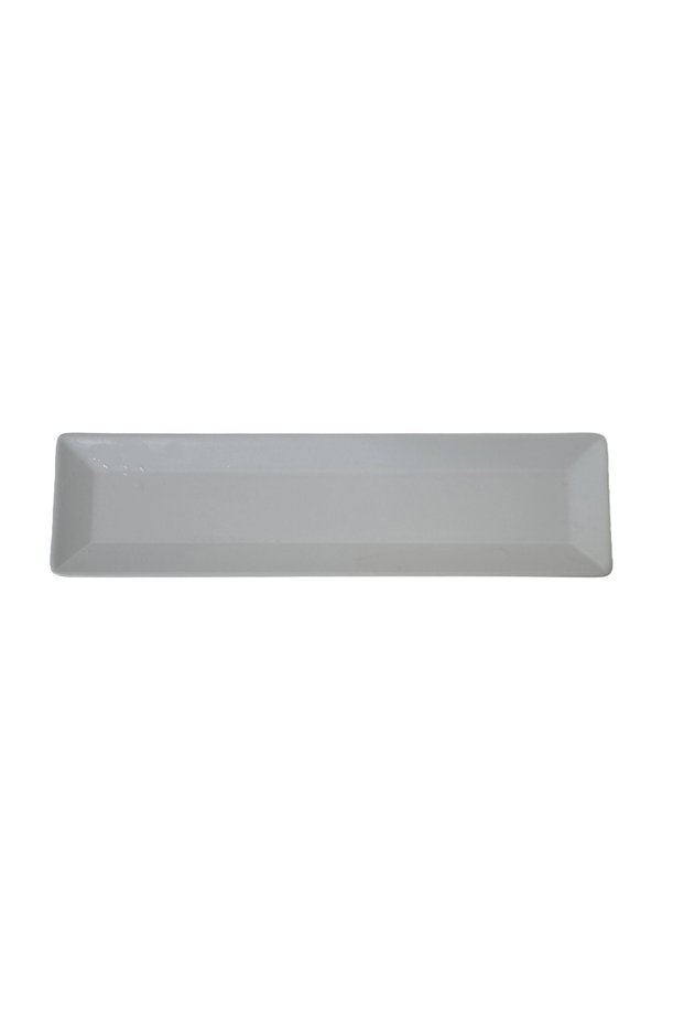 Serving Tray, Ceramic, 30.5 x 8 cm, Matte White